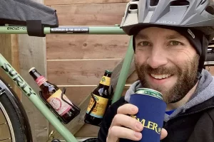 biking with beer