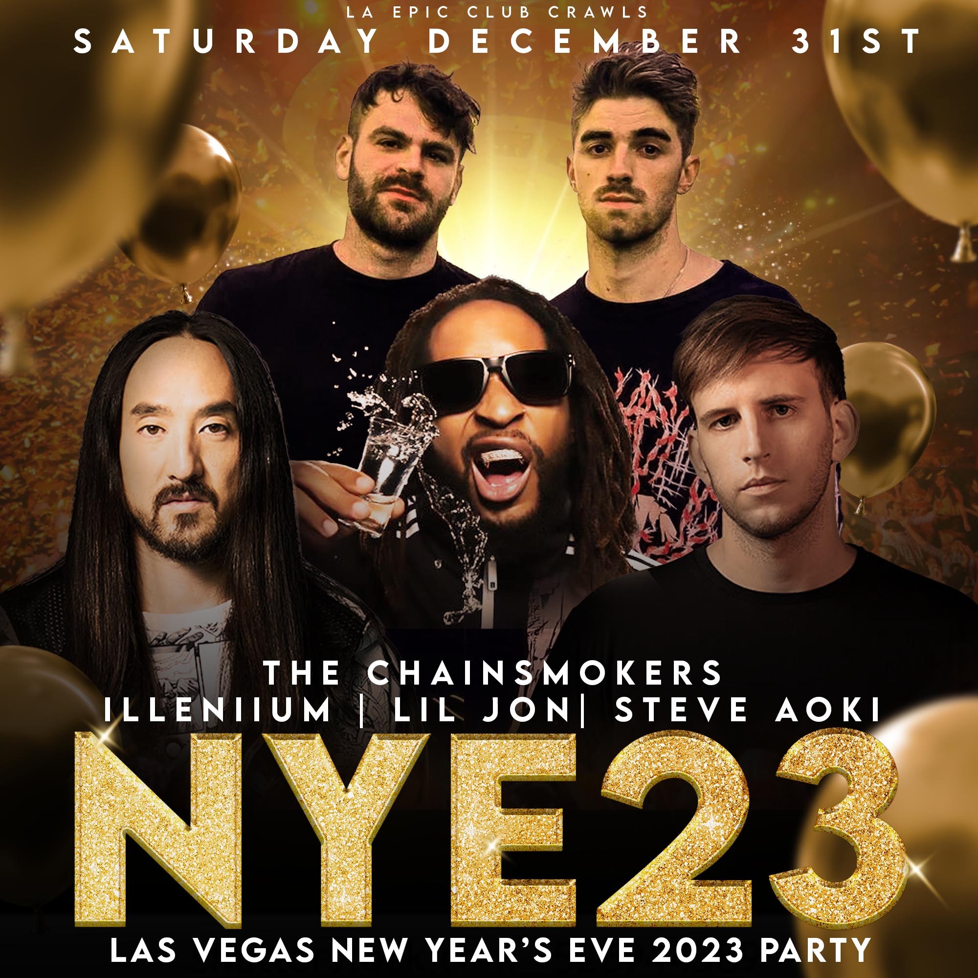 NYE party in Vegas