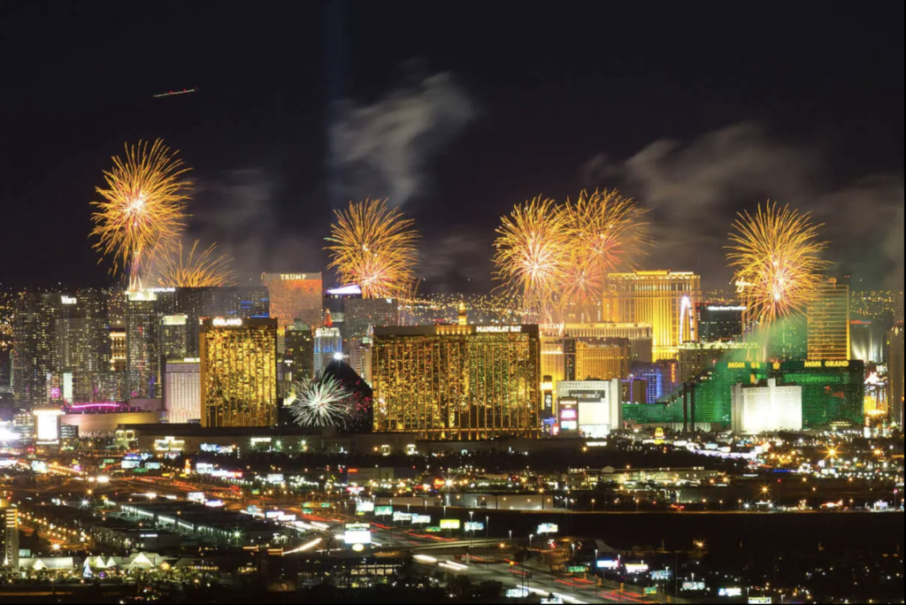 new year's eve party las vegas strip