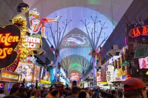 Haunted Fremont Street Las Vegas bar crawl during Halloween