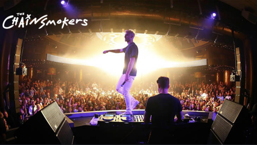 the chainsmokers at xs nightclub in vegas