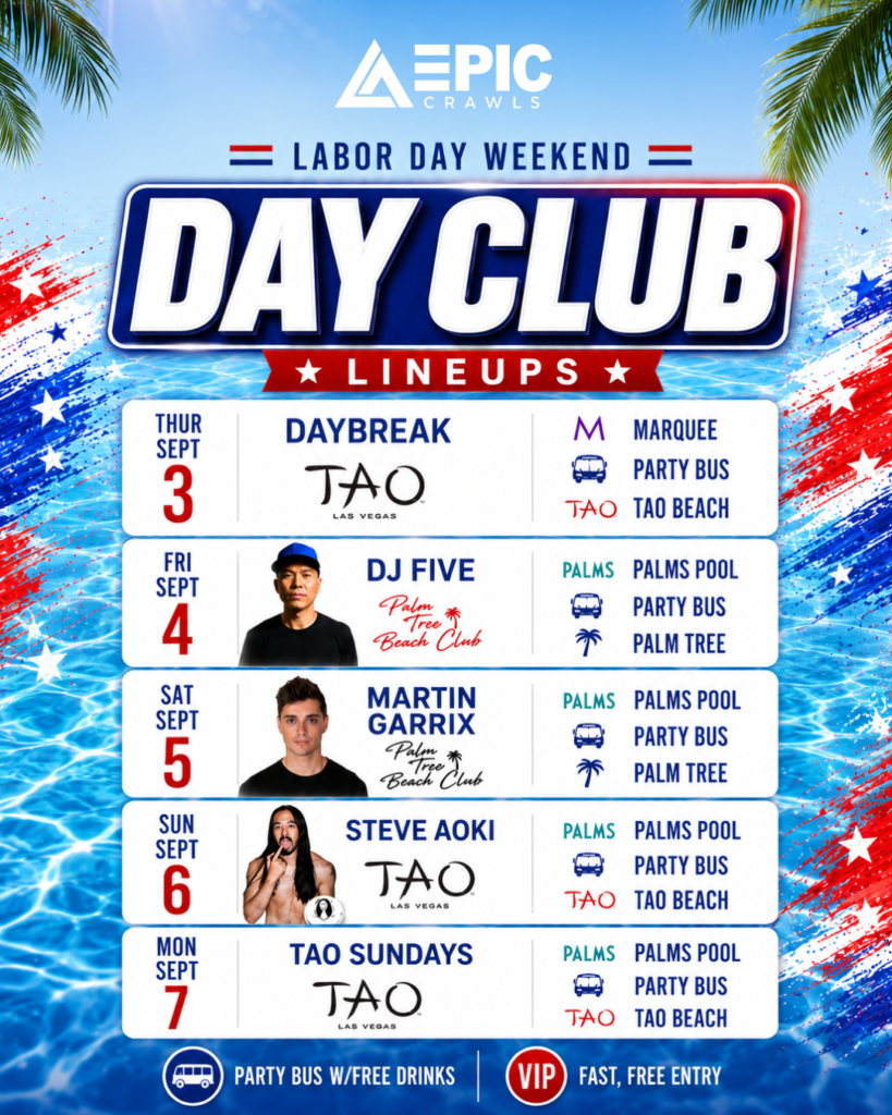 LDW Vegas pool party crawl