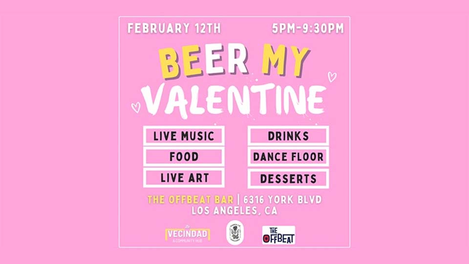 Offbeat Bar, Los Angeles: Beer My Valentine | Valentines Day 2022